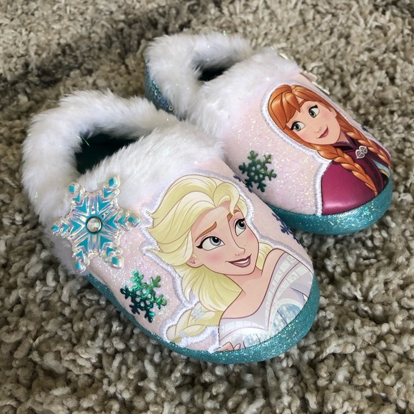 Disney Shoes Frozen Anna Elsa Disney House Shoes Slippers Toddler Girl Size 78 Poshmark